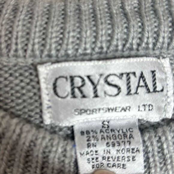 Vintage Scotty Scottie dog Graphic Crewneck Sweater grey black Size Small 90s - Picture 7 of 9